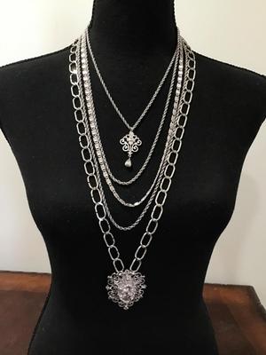 Gorgeous Monet Multi Strand Statement Necklace