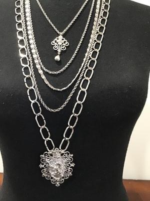 Gorgeous Monet Multi Strand Statement Necklace