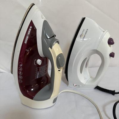 Black & Decker Irons with Felted Wool Pressing Mat & Ironing Boards (L-HS)