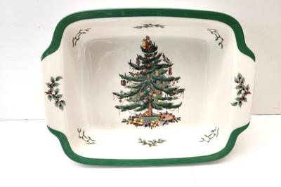 Lot #75 Spode "Christmas Tree" Oven to Table Casserole