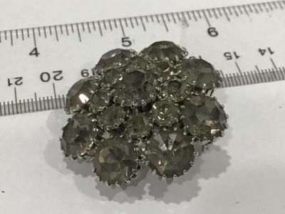 Beautiful Grey Rhinestone AB Brooch