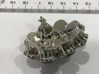Beautiful Grey Rhinestone AB Brooch