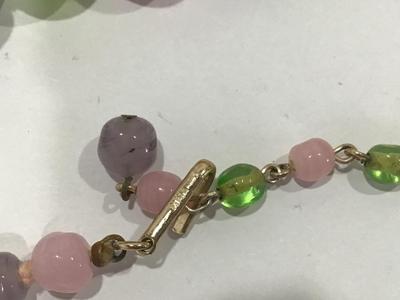 1940 Vintage Glass Beaded Necklace