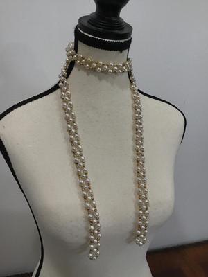 Beatiful Multi Beaded Tassel Wrap Necklace
