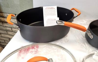 Lot #78 Lot of 2 New Rachal Ray Roasting Pans - never used