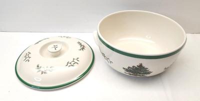 Lot #79 Spode Christmas Tree Covered Casserole