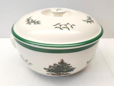 Lot #79 Spode Christmas Tree Covered Casserole
