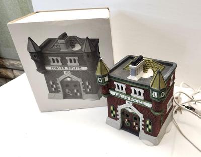 Lot #81 Dept 56 Lighted House - Cobles Police Station - 1989