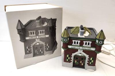 Lot #81 Dept 56 Lighted House - Cobles Police Station - 1989