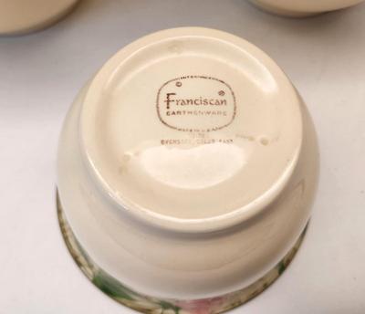 Lot #85 Set of 3 Franciscan Desert Rose Mixing Bowls