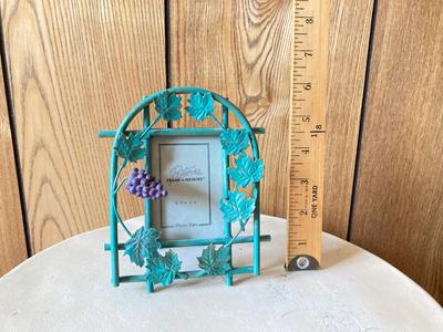 LOT 77: Sweet Cherub Pedestal with Decorative Bird House and Picture Frame