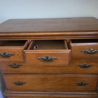 LOT 109: Traditional All Wood Chest of Drawers