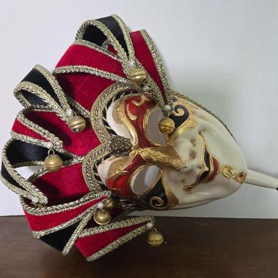 LOT 110: Vintage Metal and Ceramic Theater Masks, Venetian Carnival Masks, and More