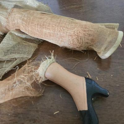 LOT 111: Maid Doll, Handmade Doll, and Doll for Parts