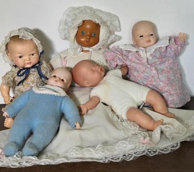LOT 113: Vintage Horsman Baby Doll, Playmates Doll, Eugene Doll, and More