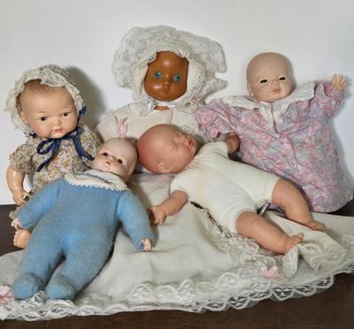 LOT 113: Vintage Horsman Baby Doll, Playmates Doll, Eugene Doll, and More