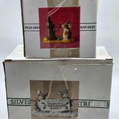 LOT 121: Charming Tails By Fitz & Floyd Christmas and Easter Figurines