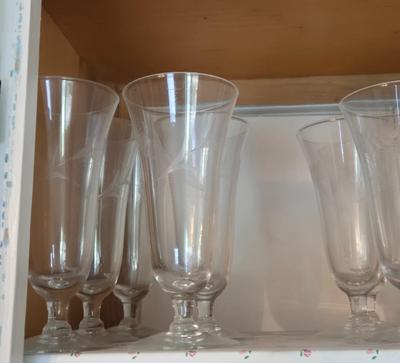 LOT 122: Cabinet Lot with Numerous Glass and Crystal Pieces