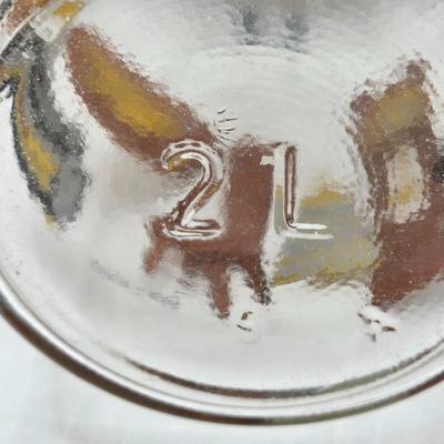 LOT 125: Bicentennial Placemats and Napkins, ARC France Glass Cannister, Hull Pottery Alpine Pretzel Jar, and More