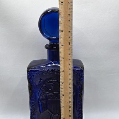 LOT 125: Bicentennial Placemats and Napkins, ARC France Glass Cannister, Hull Pottery Alpine Pretzel Jar, and More