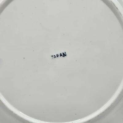 LOT 129: Andrea by Sadek Vase, 3 Piece Tea Cup Set, Asian Doll on Stand, Vintage Japanese Umbrella, and More