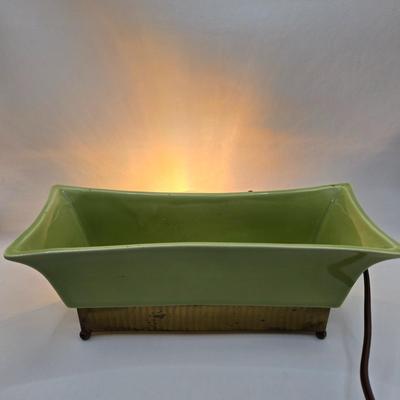 LOT 132: Vintage MCM Jacquelin of California Lighted Planter