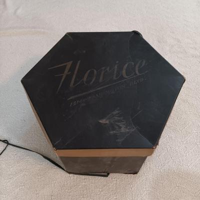 LOT 136: Vintage Gimbels Faux Leopard Print Hat with Norman Kartiganer Wig Holder, Faux Fur Handbag & More