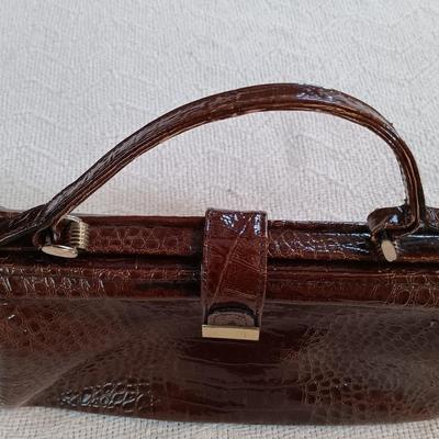 LOT 137: John Weitz Leather Handbag, Hoodlums Ltd Floral Hat, Knit Shawl & More