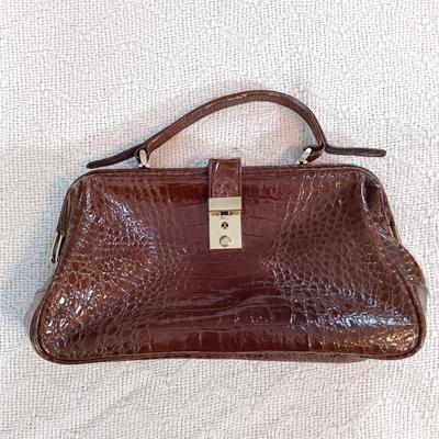 LOT 137: John Weitz Leather Handbag, Hoodlums Ltd Floral Hat, Knit Shawl & More