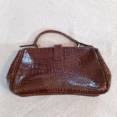 LOT 137: John Weitz Leather Handbag, Hoodlums Ltd Floral Hat, Knit Shawl & More