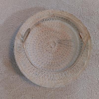 LOT 137: John Weitz Leather Handbag, Hoodlums Ltd Floral Hat, Knit Shawl & More