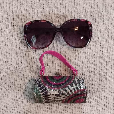 LOT 140: Junior Seasons Straw Hat, Swiss Purple Fur Pompadour Hat, Multi-Color Fabric and Leather Belt & More