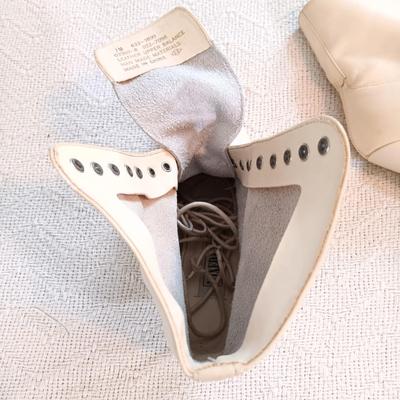 LOT 144: Mixed Blues Lace-Up Ankle Boots, Tower Shops Cloche, Collection XIIX Velvet Shawl & More