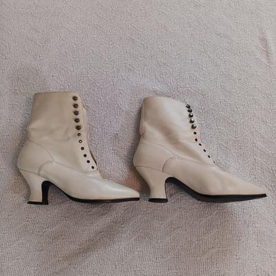 LOT 144: Mixed Blues Lace-Up Ankle Boots, Tower Shops Cloche, Collection XIIX Velvet Shawl & More