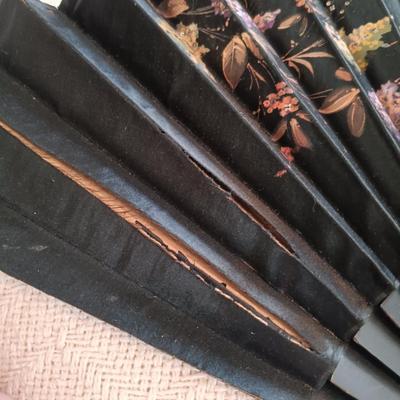 LOT 145: Vintage Tapestry Handbag, Glamour Girl Head Vase, Handpainted Silk Fan & More