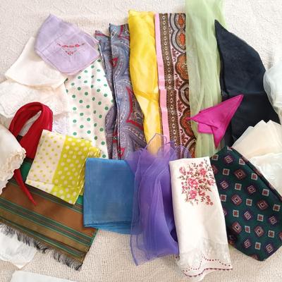 LOT 146: Folis Bergere Playbill, Mirrored Jewelry Box, Handkerchiefs & More