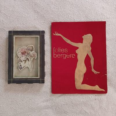 LOT 146: Folis Bergere Playbill, Mirrored Jewelry Box, Handkerchiefs & More
