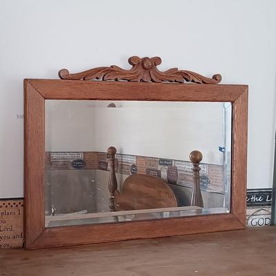 LOT 149: Vintage Chest of Drawers w/Mirror