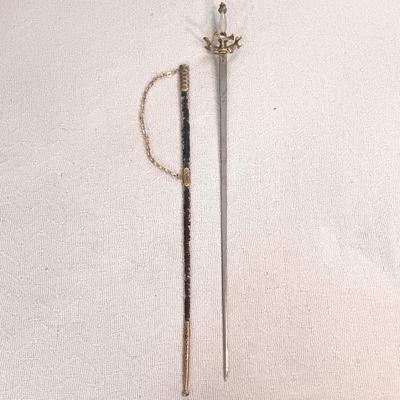 LOT 152: Set of (2) Vintage Swords