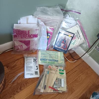 LOT 154: Sewing Basket, Sewing Notions & More