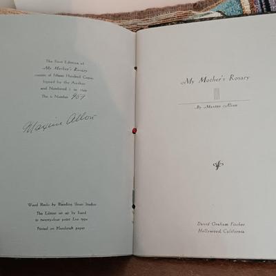 LOT 157: Religious Collection & More Featuring a First Edition of My Mother's Rosary Signed by the Author & Numbered 959 out...