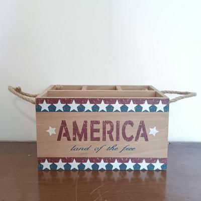 LOT 158: Unique Glass Colbalt Blue Beverage Stirrers Flatware, Vintage Souvenir Spoons, Vintage Folk Art Uncle Sam Tin Metal Shelf Sitter...