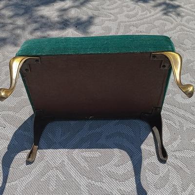 LOT 159: Vintage Coal Scuttle & Foot Stool