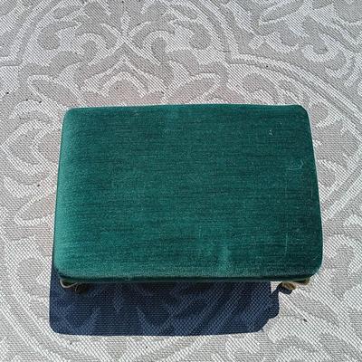 LOT 159: Vintage Coal Scuttle & Foot Stool