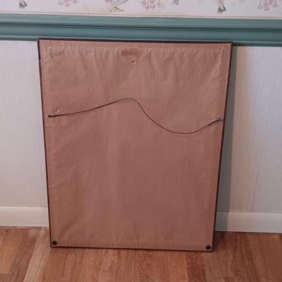 LOT 160: Bessie Pease Gutmann Prints: Kitty's Breakfast & The Lullaby along with an Oval Wooden Framed Mirror