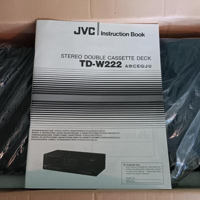 LOT 162: JVC Stereo Cassette Deck TD-W222 with Pioneer SX-3500 Stereo Receiver