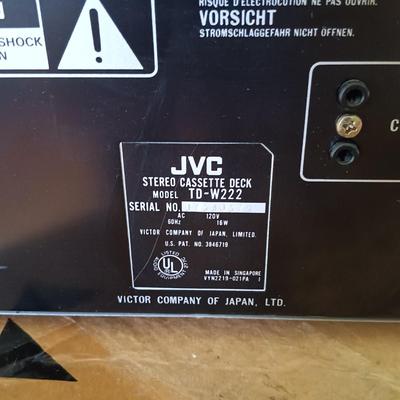 LOT 162: JVC Stereo Cassette Deck TD-W222 with Pioneer SX-3500 Stereo Receiver