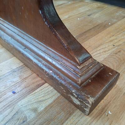 LOT 218: Handcrafted Farmhouse Table & Benches