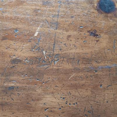 LOT 218: Handcrafted Farmhouse Table & Benches