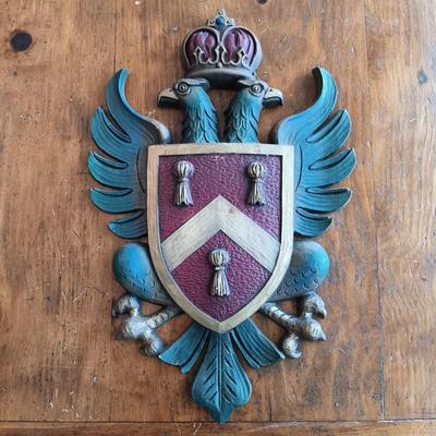 LOT 222: Vintage Burwood Products Coat of Arms Plaques